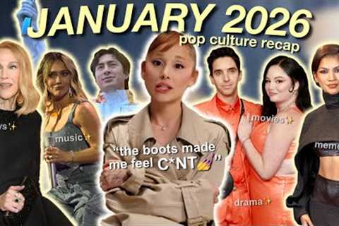 JANUARY 2026 - a pop culture recap