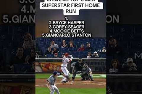 RANKING TOP 5 MLB SUPERSTAR FIRST HOME RUN #mlb #baseball #homeruns #top5 #sports