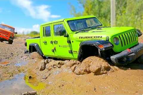 Mud, Sand, and Speed: RC Adventures with Toyota Prado, Land Rover Discovery, and Jeep Gladiator