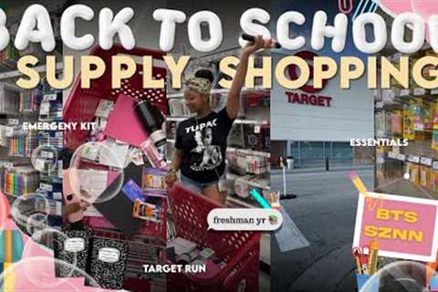 BACK TO SCHOOL SUPPLY SHOPPING + HAUL 2025  📚| target, essentials | freshman year ✰|| Symone..