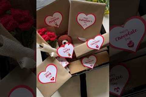 7 Days of Love Hamper♥️ Valentines Day Gift ideas🫶🏻 #diy #gift