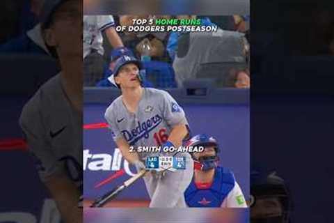 TOP 5 BEST Dodgers home runs of postseason 😳🔥 #mlb #baseball #dodgers