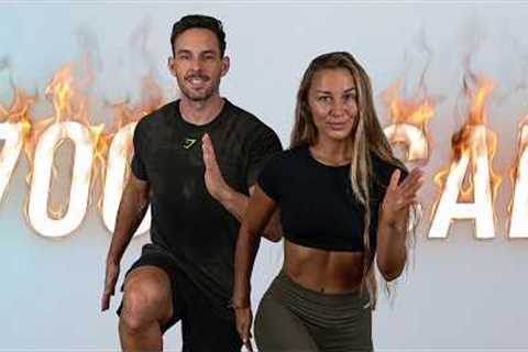 BURN 700 CALORIES with this 45 Minute Cardio HIIT Workout at Home (No Equipment)
