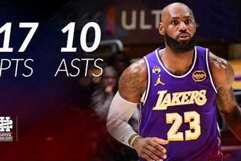 LeBron James 17 pts 10 asts vs Sixers 25/26 season