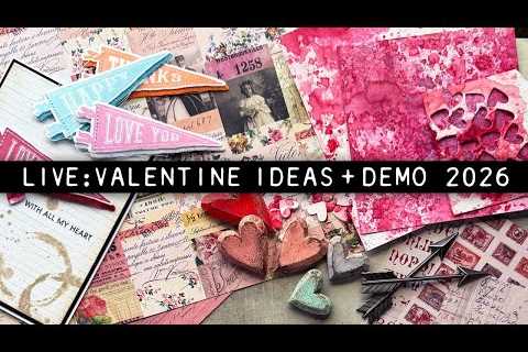 LIVE: Tim Holtz Valentine Ideas + Demo