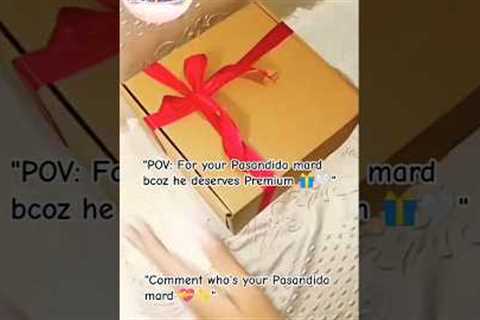 ASMR of unboxing men's premium gift hamper #ASMR #family #gift #affordableproducts #love #shorts