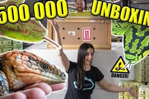 UNBOXING $500,000 OF RARE REPTILES!!!