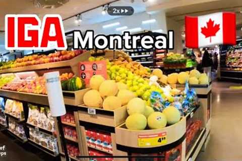 🇨🇦Montreal (Mtl)City Grocery Shopping Tour -IGA St. Catherine,Montreal City,Quebec 