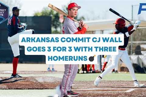 ARKANSAS COMMIT CJ WALL GOES 3 FOR 3 WITH THREE HOME-RUNS 💣 | Georgia Premier Academy vs A3 Academy