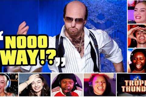 Reactors Reactions To Realizing Tom Cruise Plays Les Grosman On Tropic Thunder | Mixed Reactions