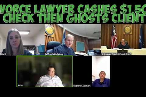 LAWYER SUED BY CLIENT! Takes $1,500 Retainer Then GHOSTS Her!