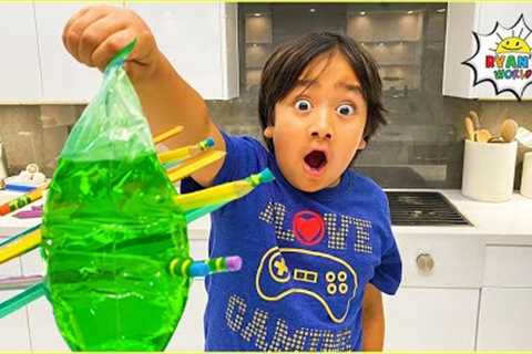 Top 5 Easy Science Experiments for kids to do at home with Ryan's World!