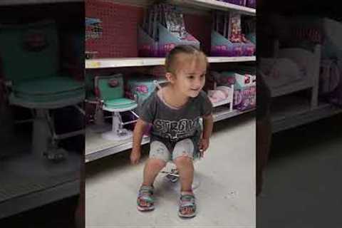 🎀Cute 3-Year-Old Baby Girl 💕Goes Toy Shopping Spree at Walmart! #walmart #toys #babyproducts..