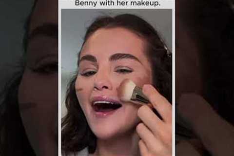 That moment Selena trusted Benny with her makeup 🥹💄 #SelenaGomez #BennyBlanco #SelenaFamily