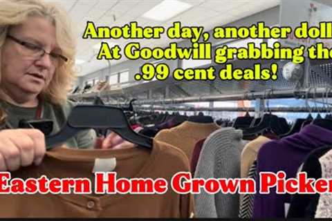 Goodwill Thrift Haul | Picking the Best Clothes to Resell |99 cent deals| Thrift With Me at Goodwill