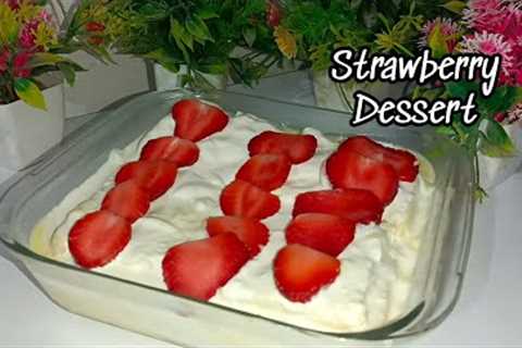 Thanda aur Refreshing (Cold Desserts) Creamy Strawberry Mousse l Hawa jaisa halka aur soft dessert.