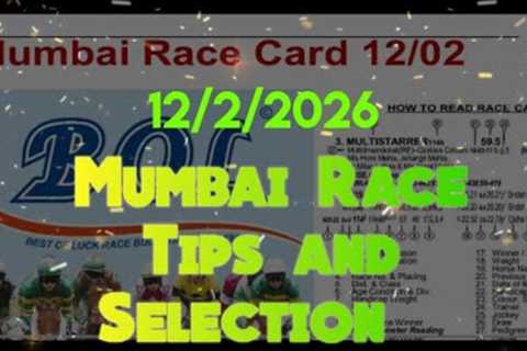 Mumbai Race Tips and Selection || The Bangalore Turf Club Trophy 🏆