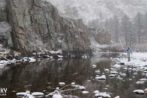 Fly Fishing Extremely Unusual Winter Conditions (The River Should Not Look Like This...)