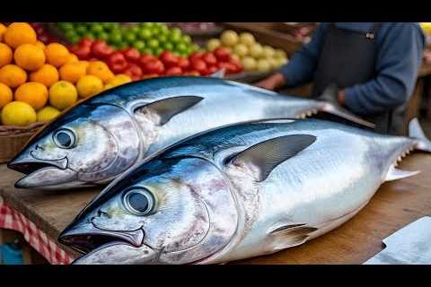Precision Cuts❗🔥 Yellowfin Tuna Cutting Skills like a Pro in Sorong city, Live Streaming 14 Feb 26