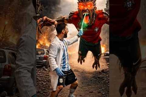 🕷️ CR7 Spider Transformation Gone Wrong! Messi Saves Ronaldo ❤️ Heartwarming Animation Ending