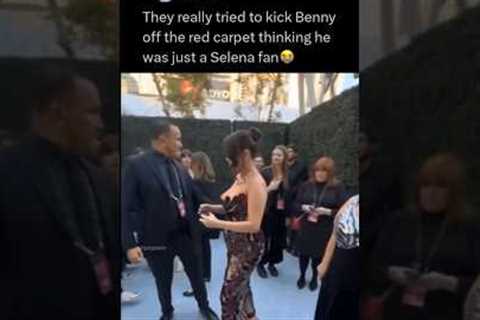 They really tried to kick Benny blanco off the red carpet thinking he was just a Selena Gomez fan 😭