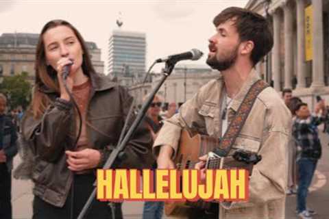 She JOINED to Sing ‘Hallelujah’ and the Whole Street STOPPED to Listen | Leonard Cohen - Hallelujah