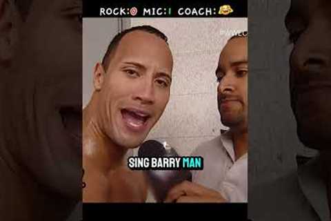 The Rock's Mic Grab Turned Into Total Chaos 😭 #WWE #TheRock