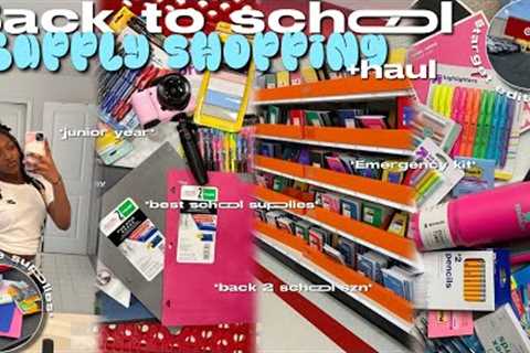 BACK TO SCHOOL SUPPLIES SHOPPING ￼+ HAUL 2025 | target, hygiene kit, vlog + more!