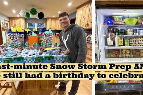 Snowstorm Grocery Haul & Birthday Shopping for Josh — We Had to Grab EVERYTHING Before the..