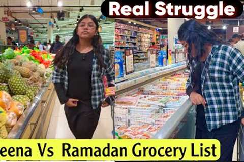 Aleena' first Ramadan Grocery shopping