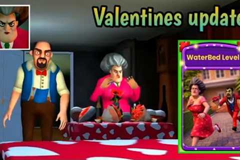 Scary teacher 3d Waterbed level Gameplay |  Scary teacher valentine's Update | Pro Gamer