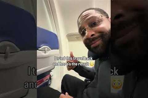 When travel hacks go wrong 😑 #vacation #humor #travelhacks #fail