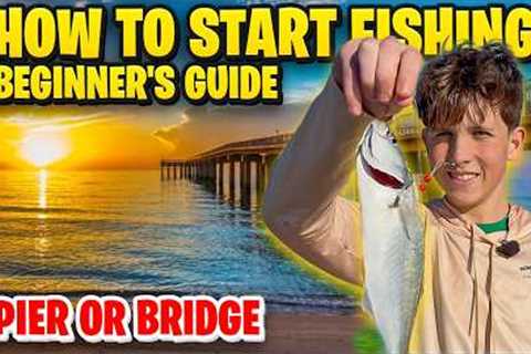 How to Start Fishing? Pier or Bridge  - Beginner’s Guide! The Easiest Way! No Experience! Episode 2
