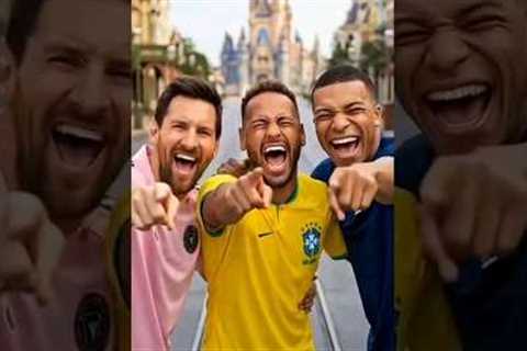 CR7 vs Messi, Neymar & Mbappe's Legos?😱 #shorts #ronaldo #messi #viral #usa