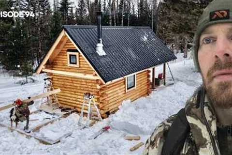 Bathroom Addition, Bird Feeder, Outhouse Completed |EP94| Log Cabin Build on Off-Grid Homestead