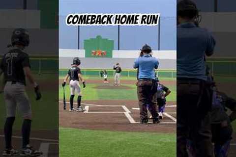 Comeback home run #baseball #baseballlove #baseballlife #homerun #baseballswing #basebroz #comeback