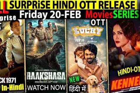 SURPRISE Friday NEW Hindi OTT Release 20-FEB l HIJACK-1971-Kennedy-Rakshasa-CrimeMoviesSeries