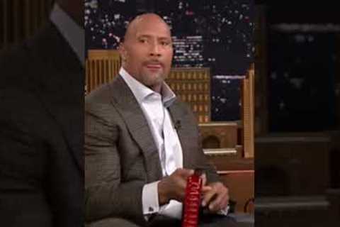 the rock being sussy with gummy worm