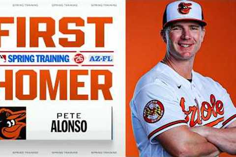 Pete Alonso homers in his first Spring Training game with the Orioles! 🐻‍❄️ | MLB Highlights