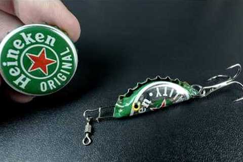 Save Money  - Turn Beer Caps into Fishing Lures!