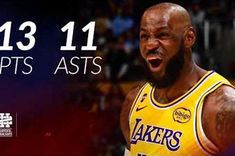 LeBron James 13 pts 11 asts vs Clippers 25/26 season