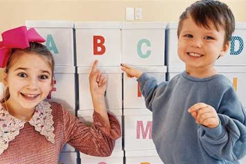 ABC Learn Alphabet with Leo and K | English Letter Boxes for Kids
