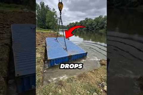 He Buried a Shipping Container Underground… Then Did THIS 😳 #shorts