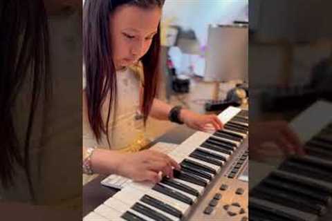 “8-Year-Old SHREDS Metal Guitar on a Keyboard?! ⚡🎹🔥”