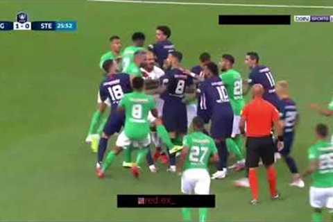 Psg vs St Etienne fight scene💥| Mbappe injury| PSG vs St Etienne| 25-07-2020 Coupe de France Final|