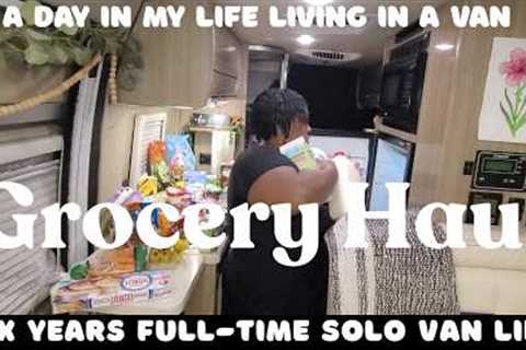 Van Life: Grocery and Shopping Haul on a Budget | Running Errands | Solo Female Full-Time Traveler 