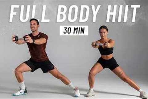 30 Min Full Body Dumbbell HIIT Workout - Strength Training & Fat Burn at Home (No Repeats)