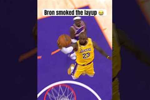 LeBron blocked by the rim 💔