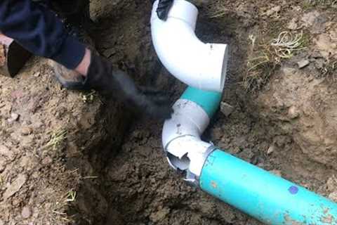 replacing a BROKEN “pvc pipe elbow” (underground)