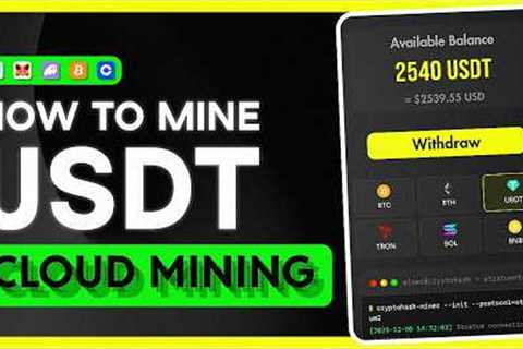 How to Mine USDT on Android &amp; iPhone (2026) | Free Cloud Mining App Tutorial